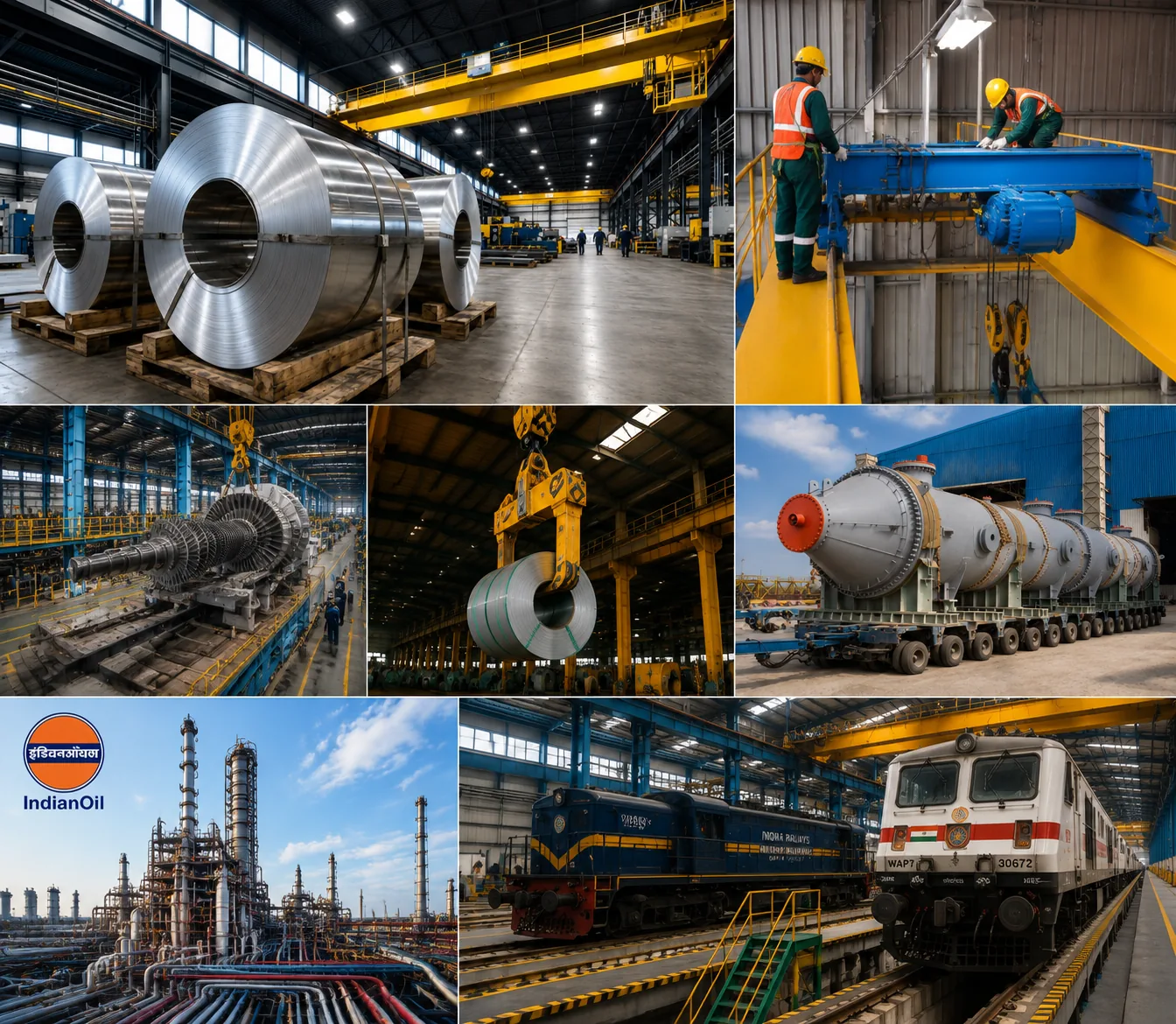 Nine-cell grid of SRE project photographs
